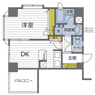 【間取り】 | ベルザ南麻布 | 間取りです。