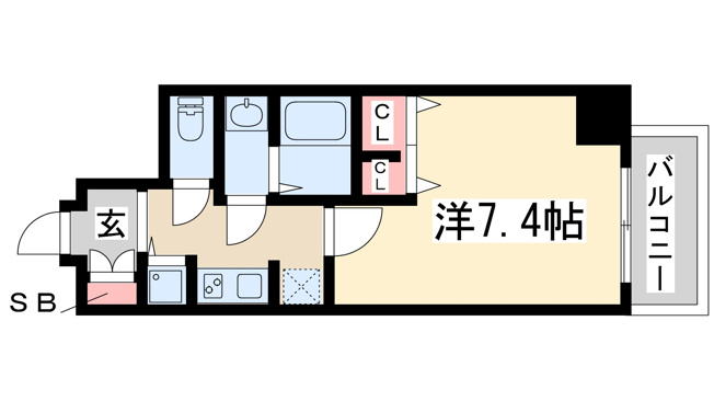 【間取り】 | アドバンス新大阪６ビオラ