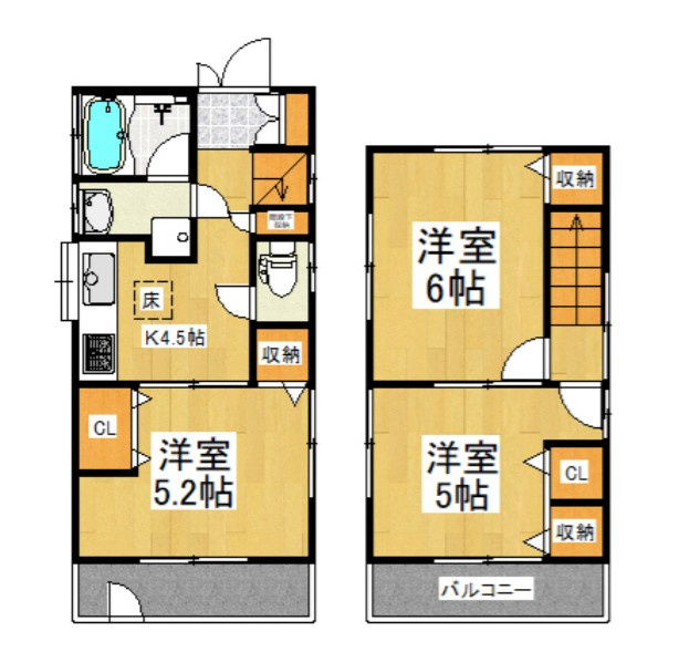 ペットと暮らすふじみ野戸建ての間取り