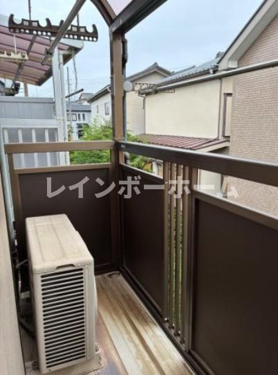 ペットと暮らすふじみ野戸建てのバルコニー