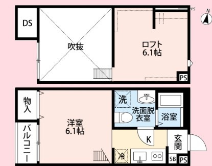 Gluck　大宮公園の間取り