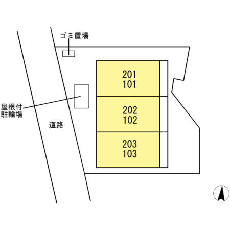 トレゾールの区画図