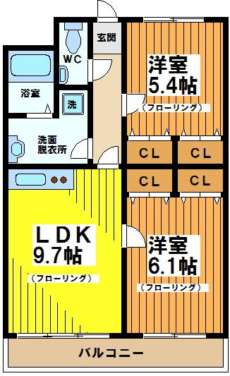 【間取り】 | アルパイン松原