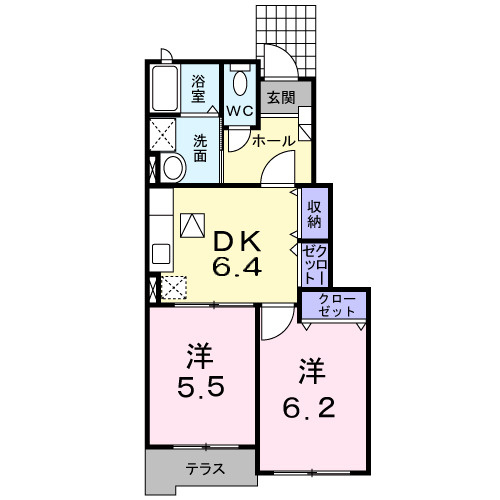 【間取り】 | シェ　モア　Ⅰ