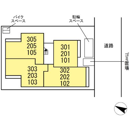 カーサ ミラの区画図