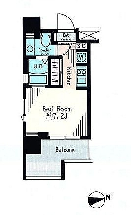 新品家具付きマンション市谷薬王寺町8(KaGood東京)の間取り|※間取りと異なる場合は現状を優先します。