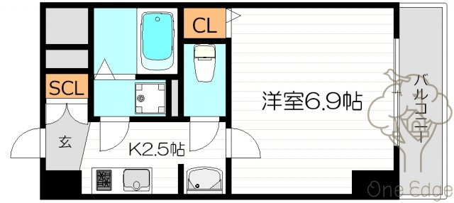 トレヴァンス梅田の間取り