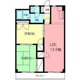 ハイツ城山の間取り