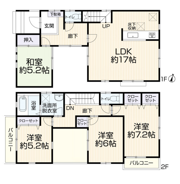 中古/新座市野火止8丁目の間取り|2階建て4LDK