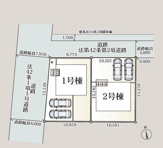 古河市宮前町第10　新築戸建　1号棟の区画図