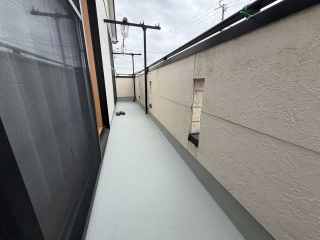 取手市紫水　中古戸建てのバルコニー
