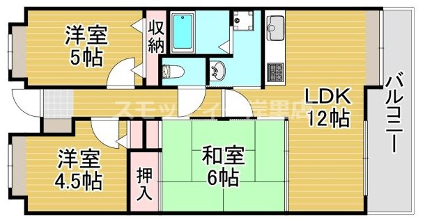 ノアーズアーク住之江の間取り