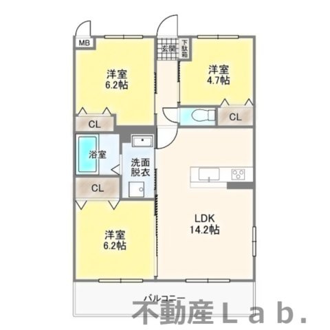 ナインパレスの間取り