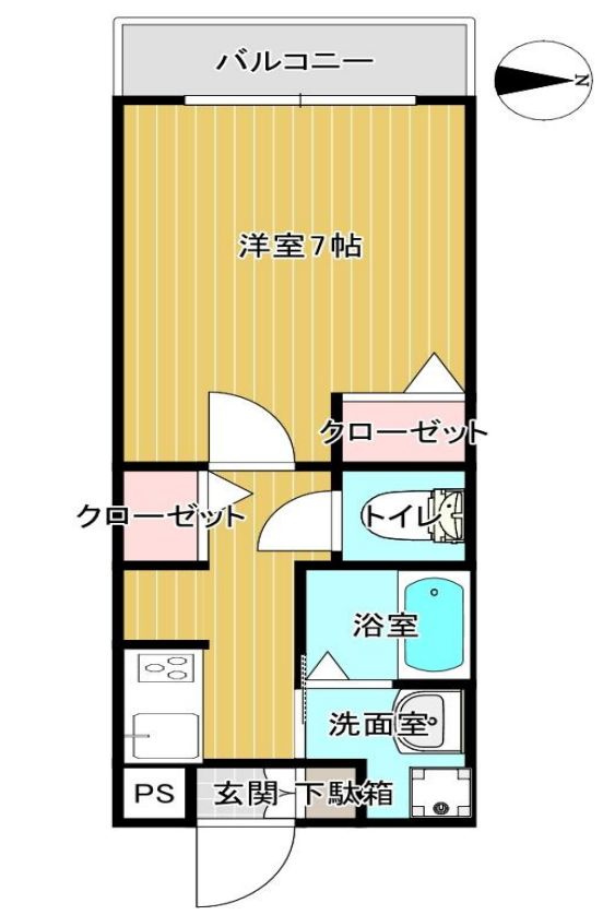 パレス龍大の間取り