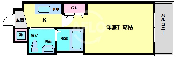 サムティ京橋Fⅼussの間取り|サムティ京橋Fluss　間取り