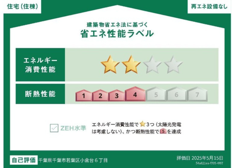 シェルル　キクエイの省エネ性能ラベル