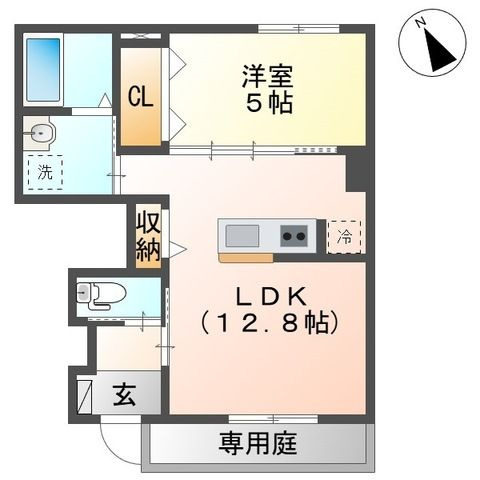 シェルル　キクエイの間取り