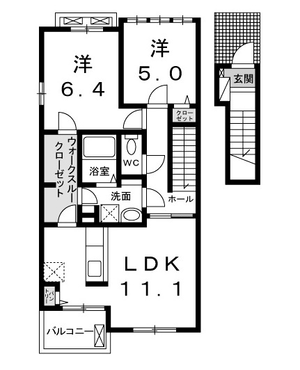 ベル大倉山イーストの間取り