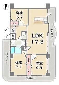 【間取り】 | グランフェルティ京都梅小路
