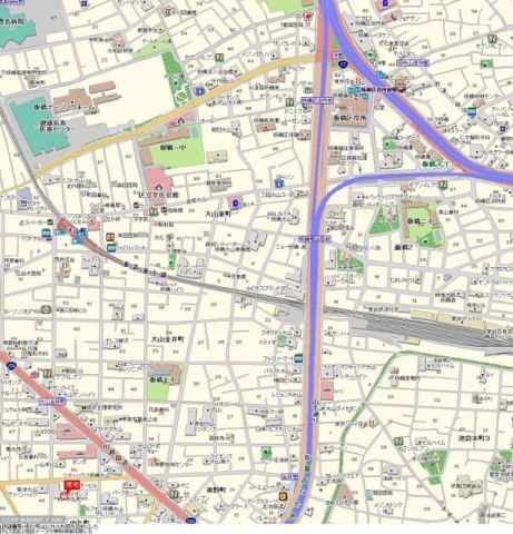 ライオンズマンション板橋中丸町の地図