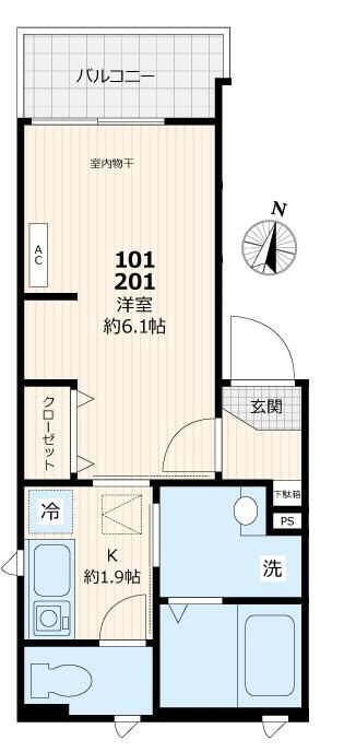 ブラン北千住の間取り