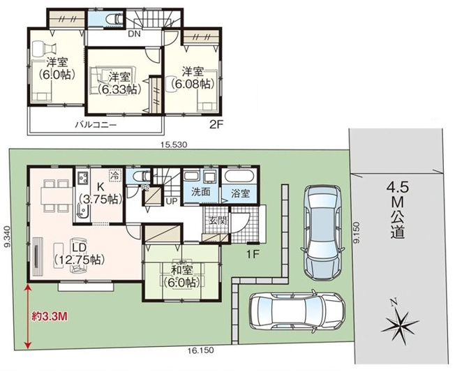 【間取り】 | 藤沢市用田 中古戸建 全1棟