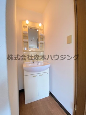 【洗面所】 | 　ヴィラナリー大日 | スペースが確保できる洗面所です