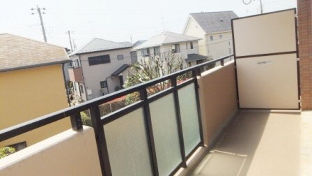 コンフォール上山のバルコニー|南向きのバルコニー♪