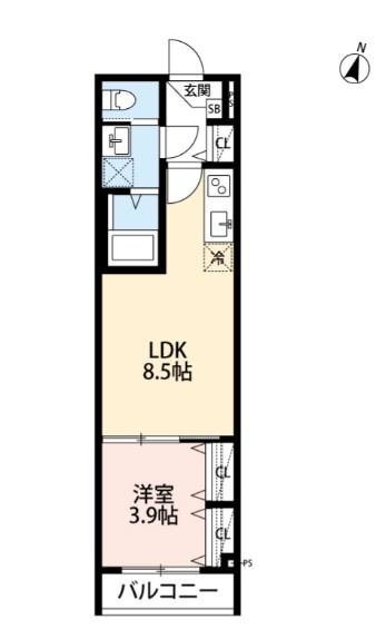 robot home 五香仲介手数料（賃料の1.10ヵ月）の50％OFF対象物件！の間取り