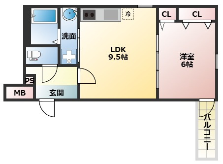 【間取り】 | フジパレス今川Ⅰ番館