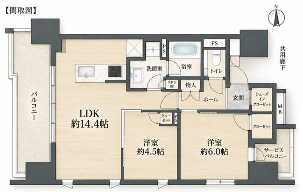 アネシア栄 THE CITY（ザシティ）の間取り