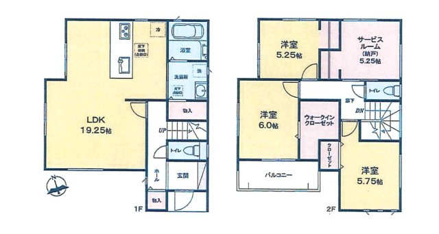 【間取り】 | 和光市下新倉4丁目　新築分譲住宅　全4棟（成増店） | ※図面と現況が異なる場合は現況優先となります。
