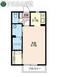 【間取り】 | ディアス竜美丘A　岡崎市竜美北