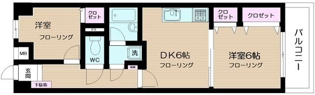 日神パレステージ新小岩の間取り|間取りです。
