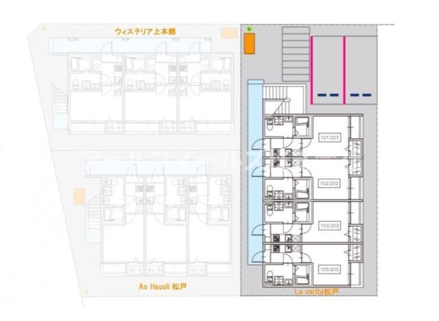 Ｌａ　Ｖｅｒｉｔａ　松戸の区画図