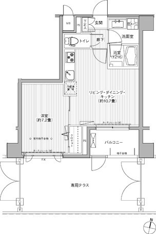 【間取り】 | アンソレイエ飯田橋
