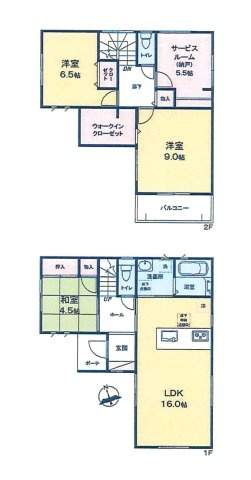【間取り】 | 和光市下新倉4丁目　新築分譲住宅　全4棟（成増店） | ※図面と現況が異なる場合は現況優先となります。
