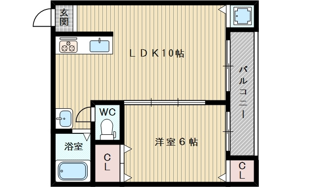 大阪市東淀川区下新庄２丁目のマンション