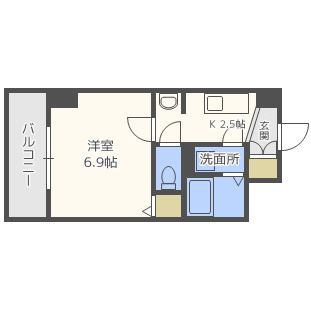 トレヴァンス梅田の間取り|トレヴァンス梅田　開放感のある間取り