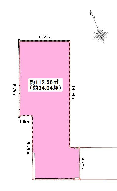 【※サンスターホーム限定物件】武蔵村山市　大南三丁目　更地渡し　売地の土地図