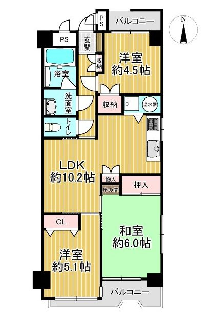 荘苑覚王山の間取り|間取図