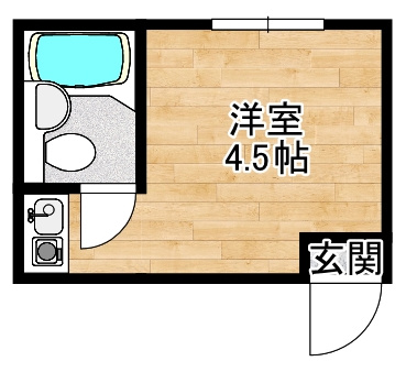 吹田市千里山月が丘の店舗事務所の間取り