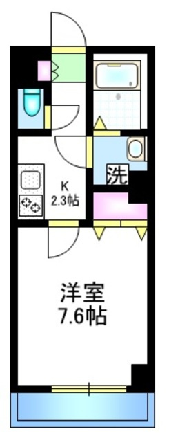 アクアフレア代々木八幡の間取り