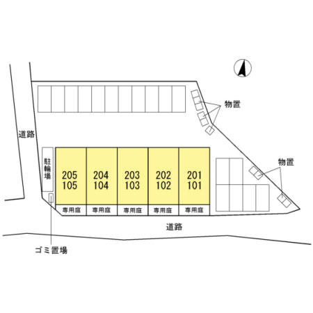 アミティエＭの区画図