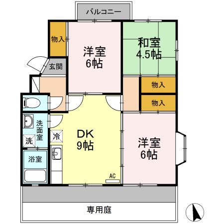 ヴェルテ皆賀の間取り