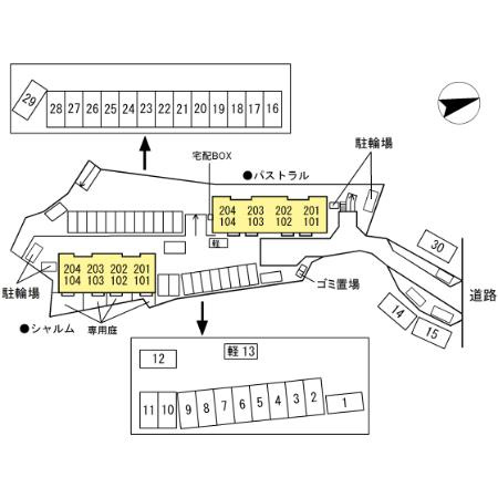 シャルムの区画図