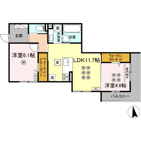 Ｄ－ＲＯＯＭ villaの間取り
