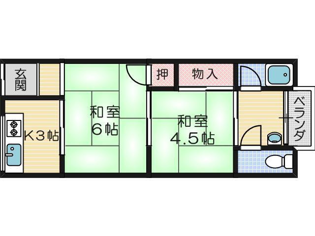 【間取り】 | リバーサイド登町
