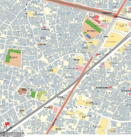 SIN-City町屋の地図