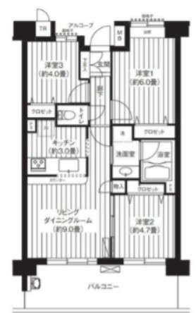 【間取り】 | パークビューステージ東陽町 | 間取り